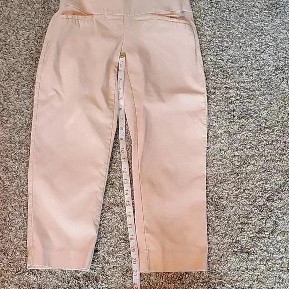Apt 9 Petite Women's Pale Pink Pull On Stretch CAPRIS - Picture 9 of 10